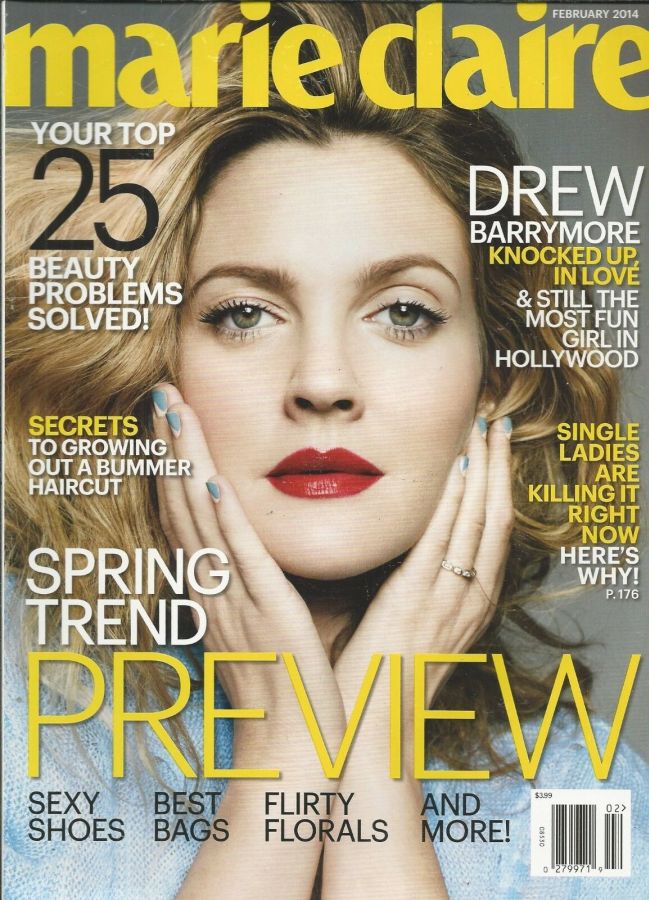 MARIE CLAIRE USA magazine cover  February 2014