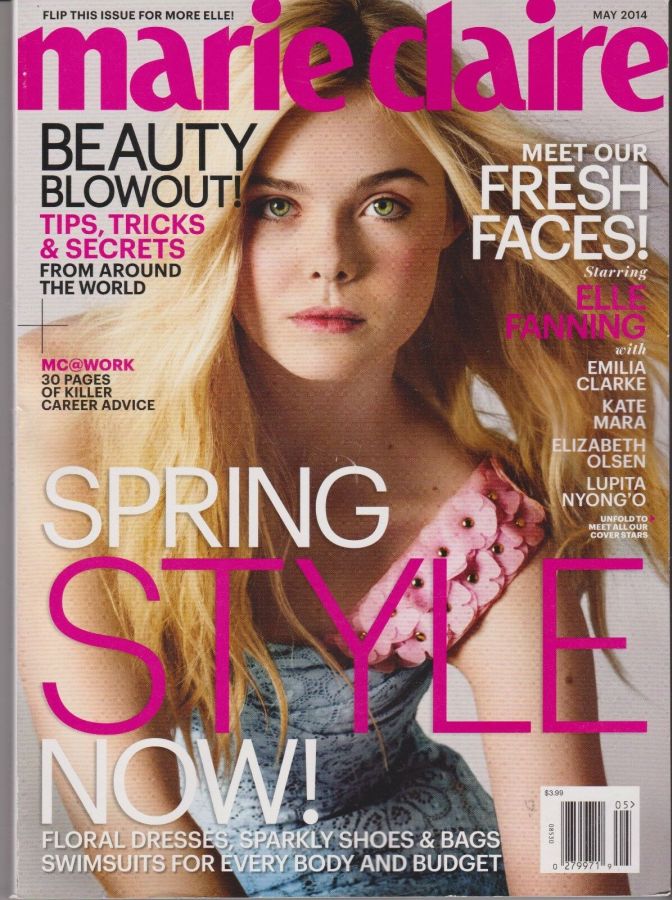 MARIE CLAIRE USA magazine cover  May 2014