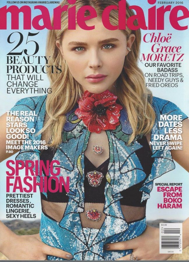 MARIE CLAIRE USA magazine cover  February 2016