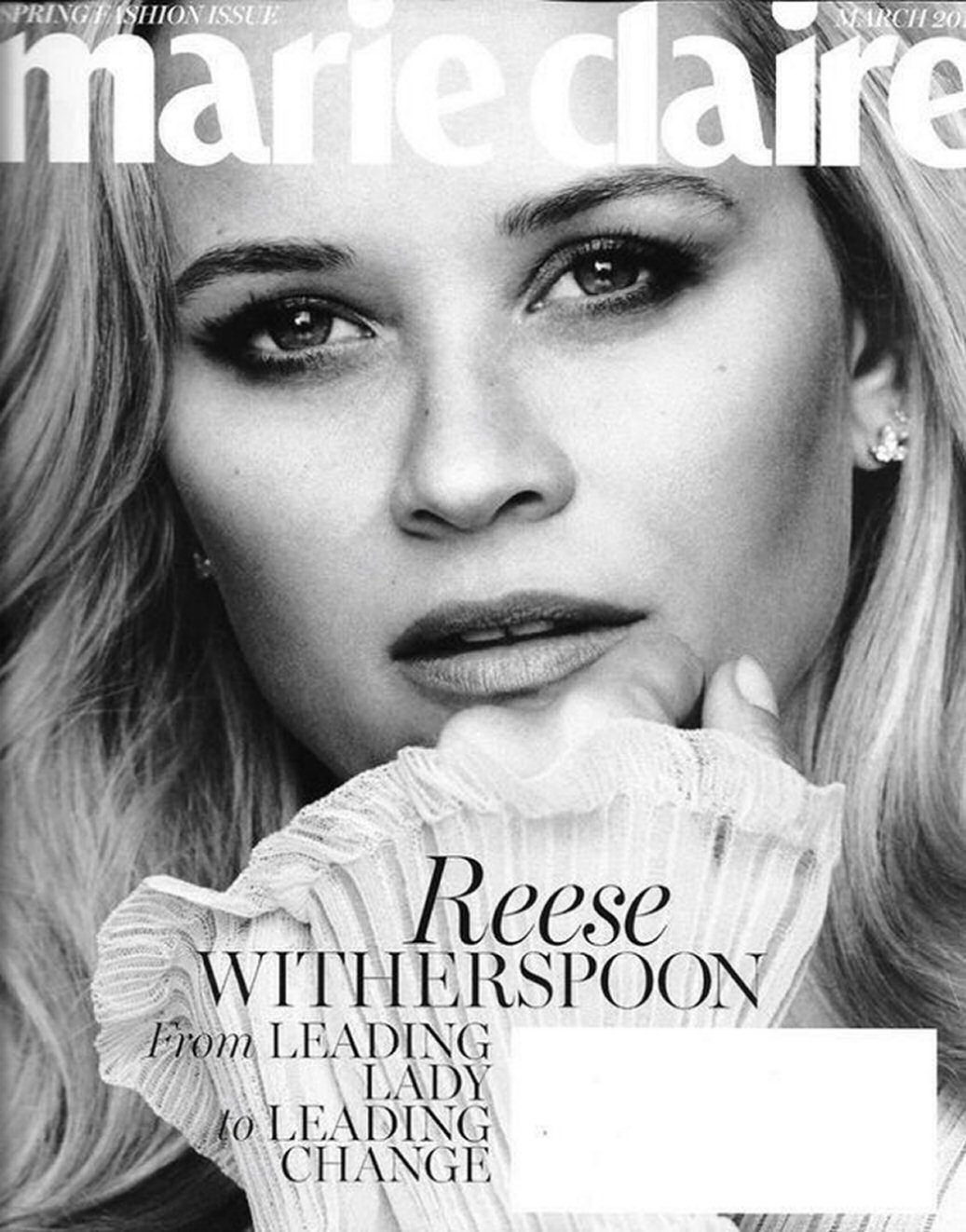 MARIE CLAIRE USA magazine cover  March 2018