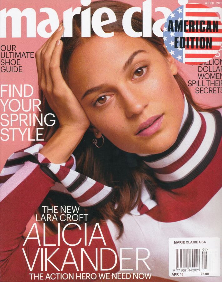 MARIE CLAIRE USA magazine cover  April 2018