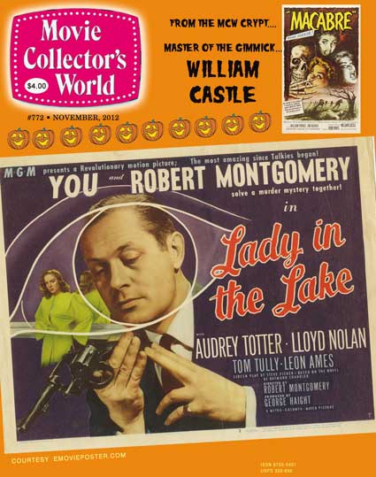 MOVIE COLLECTORS WORLD magazine side cover Issue 773 November 2012
