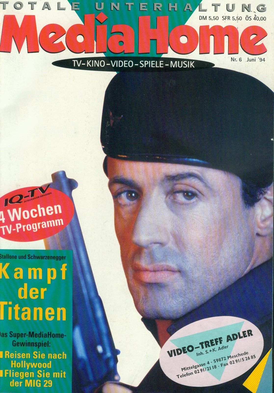 MEDIAHOME magazine side cover Issue 6  June 1994