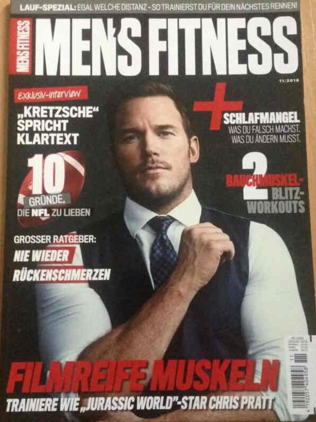 MENS FITNESS GERMANY magazine side cover  November 2018