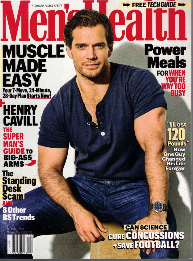MENS HEALTH USA magazine cover  December 2019