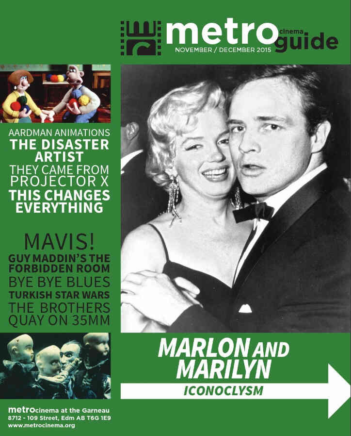 METRO CINEMA GUIDE magazine side cover November/December 2015