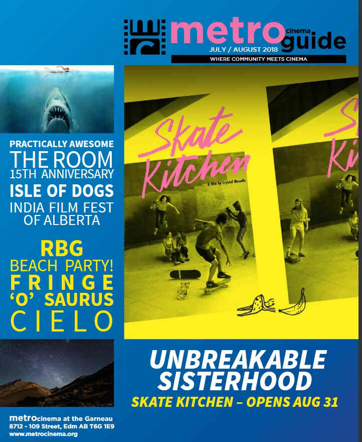 METRO CINEMA GUIDE magazine side cover  July/August 2018