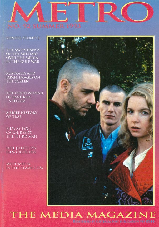 METRO magazine side cover Issue 92   1993