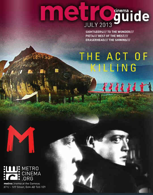 METRO CINEMA GUIDE magazine side cover July 2013