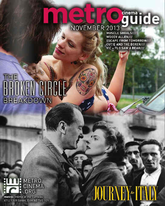 METRO CINEMA GUIDE magazine cover November 2013