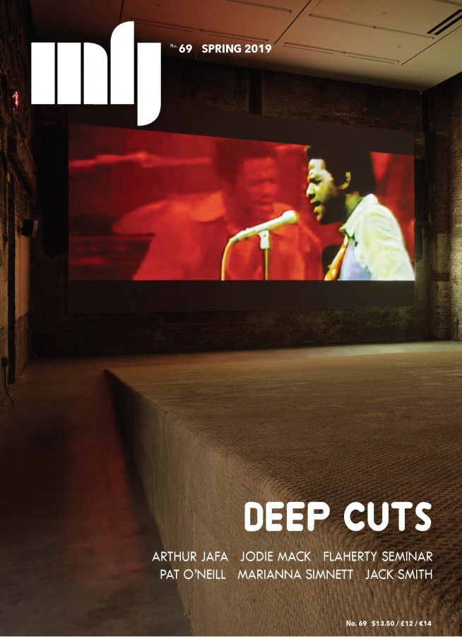 MILLENNIUM FILM JOURNAL magazine cover Issue 69 Spring 2019