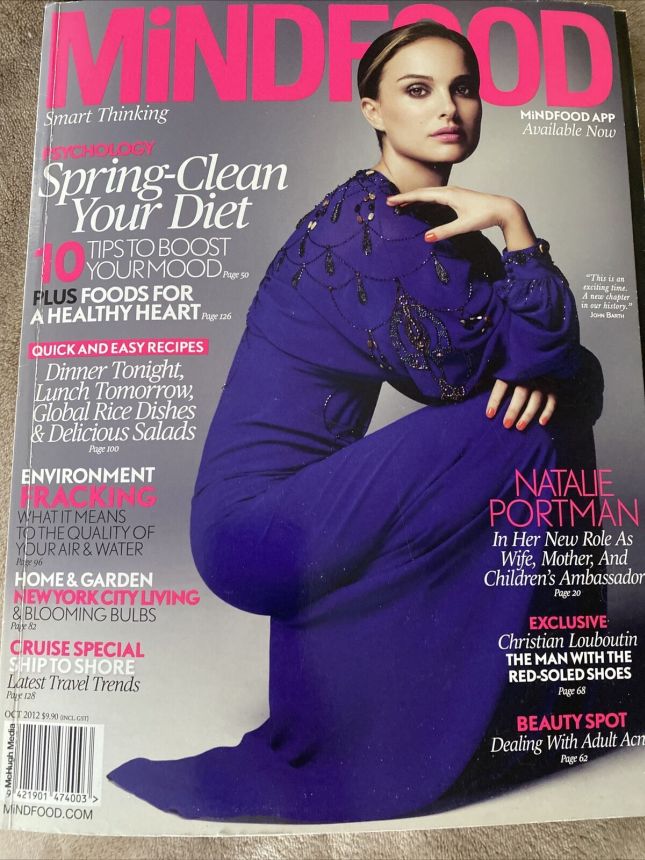 MINDFOOD magazine side cover  October 2012