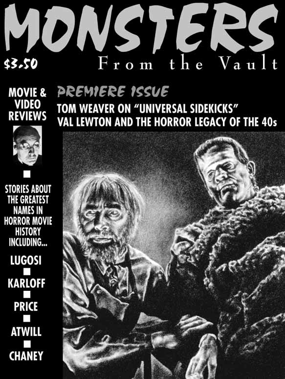 MONSTERS FROM THE VAULT magazine cover Issue 1  1996