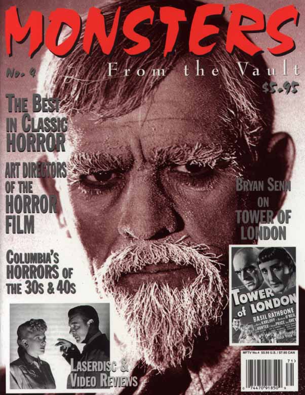 MONSTERS FROM THE VAULT magazine cover Issue 4  Vol 2 # 4 Spring 1997