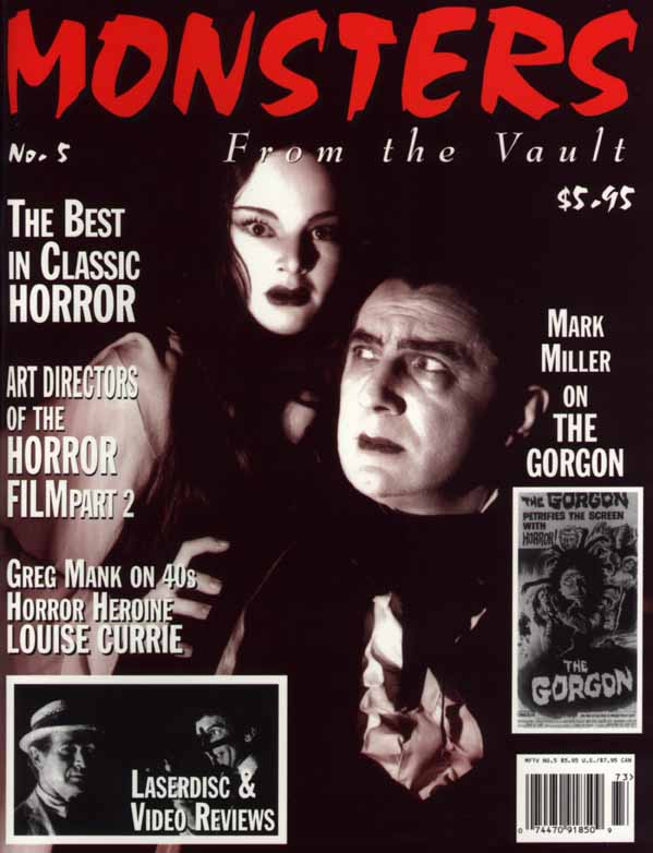 MONSTERS FROM THE VAULT magazine cover Issue 5  Vol 3 # 5 Fall 1997