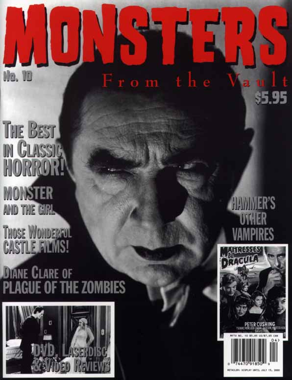 MONSTERS FROM THE VAULT magazine cover Issue 10  Vol 5 # 10 Winter 1999 - Spring 2000 