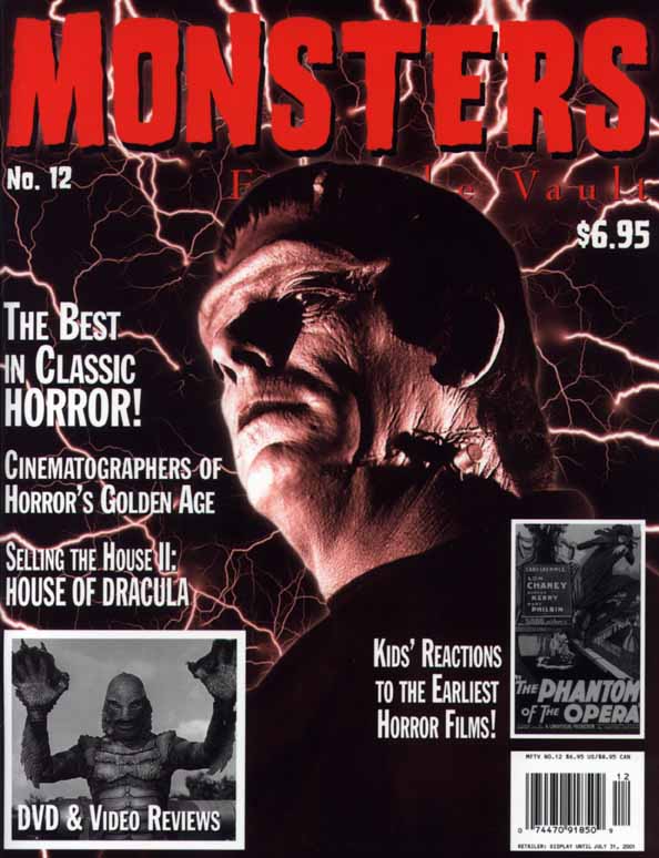 MONSTERS FROM THE VAULT magazine cover Issue 12  Vol 6 # 12 Winter 2000 - Spring 2001 