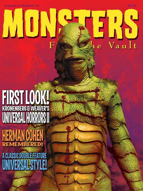 MONSTERS FROM THE VAULT magazine cover Issue 15  2002