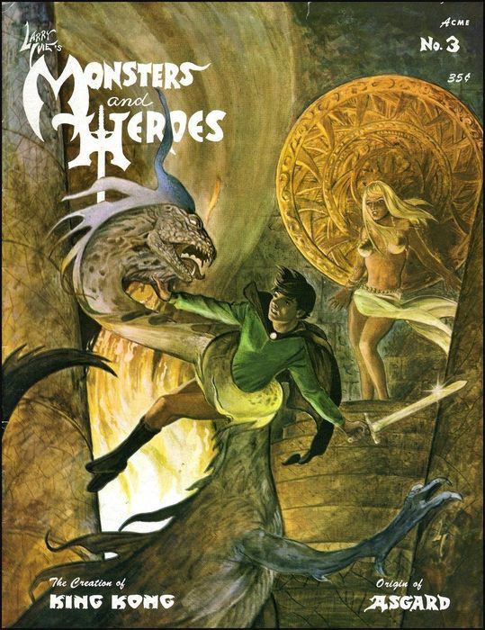 MONSTERS AND HEROES magazine cover Issue 3 March 1968