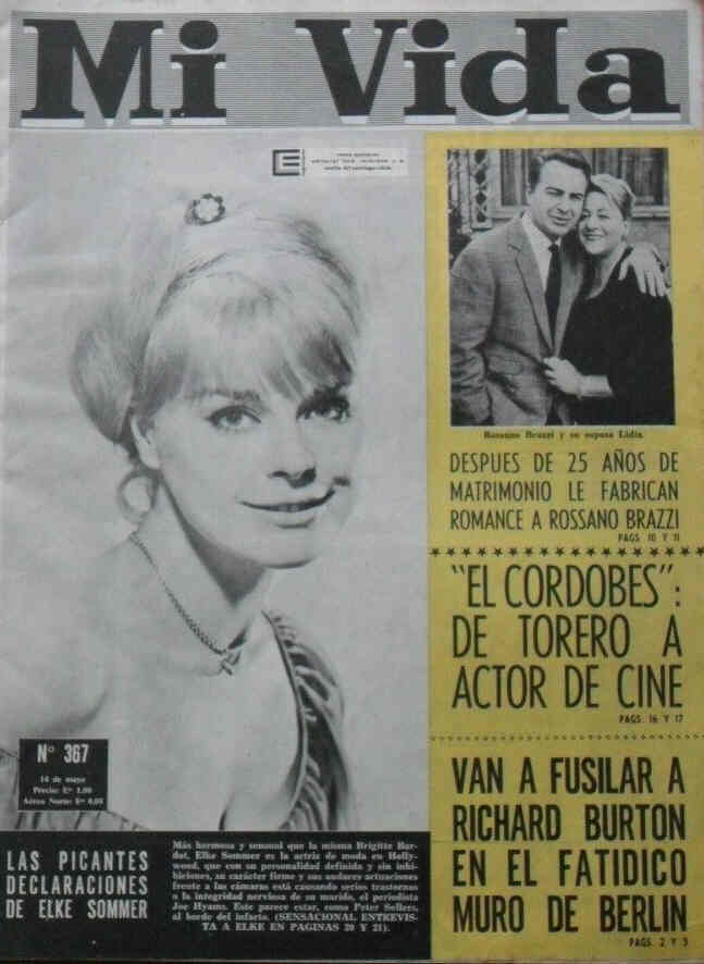 MI VIDA magazine cover Issue 367 14 May 1965
