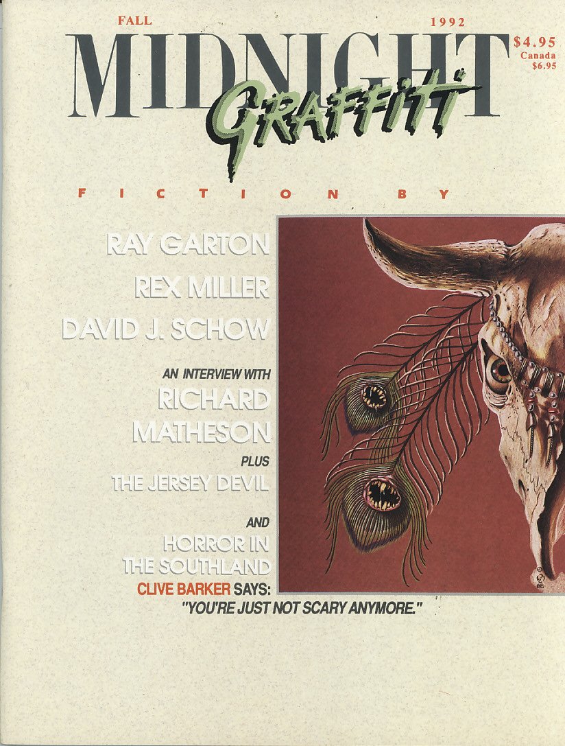 MIDNIGHT GRAFFITI magazine cover Issue 7 Fall 1992