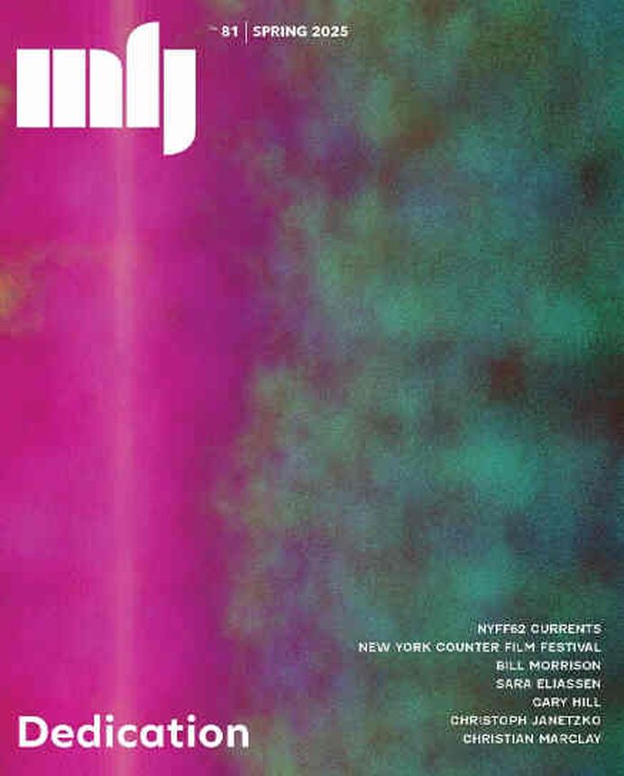 MILLENNIUM FILM JOURNAL magazine cover Issue 81 Spring 2025