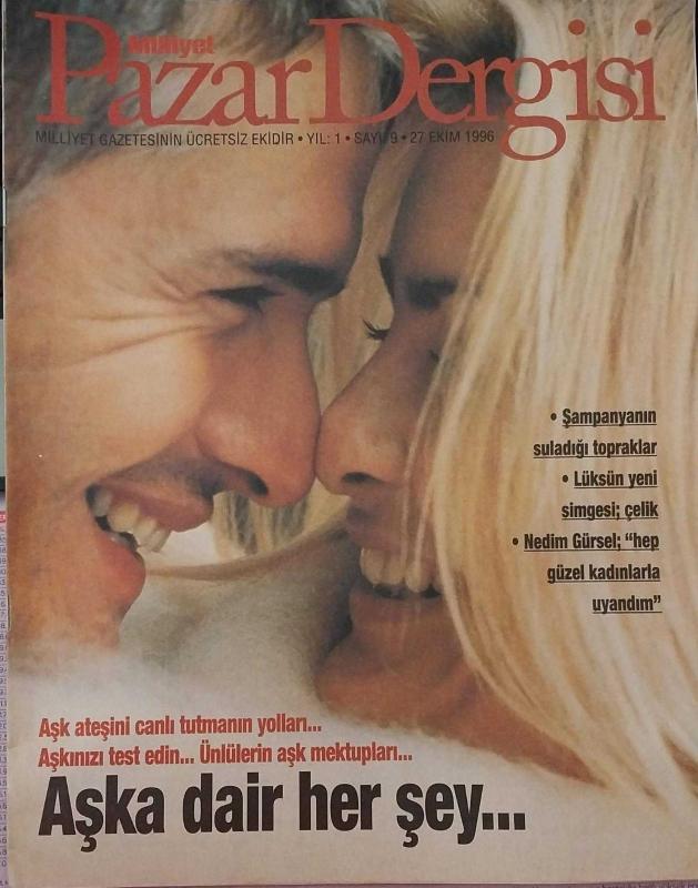 MILLIYET PAZAR DERGISI magazine cover 27 October 1996