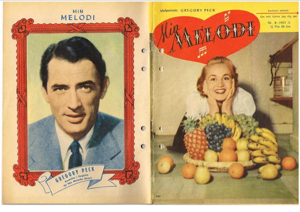 MIN MELODI magazine cover Issue 8  1955