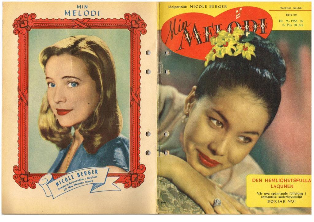 MIN MELODI magazine cover Issue 9  1955