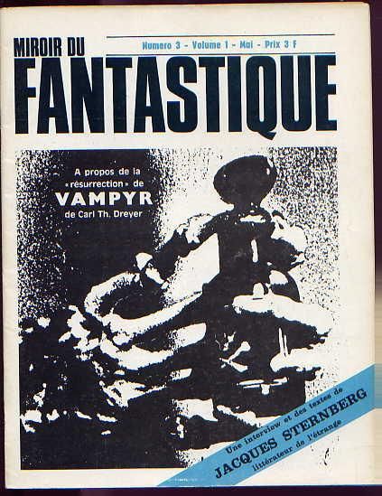 MIROIR DU FANTASTIQUE magazine side cover Issue 3 May 1968