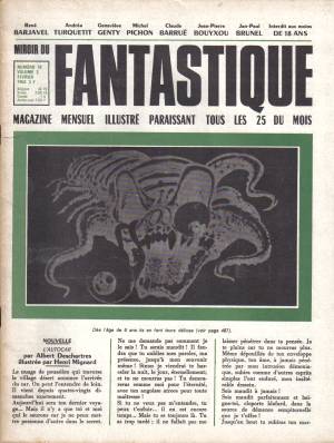 MIROIR DU FANTASTIQUE magazine side cover Issue 10 February 1969