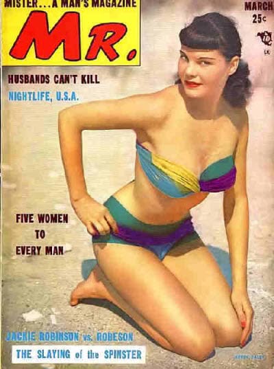 MISTER magazine side cover  Vol 1 No  1  March 1950