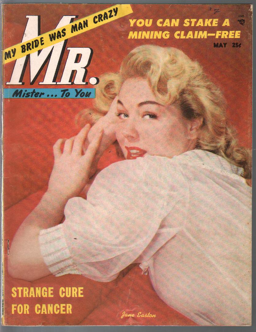 MISTER magazine side cover  May 1954