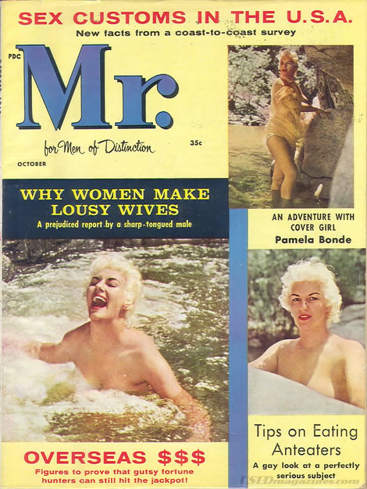 MISTER magazine side cover  October 1960