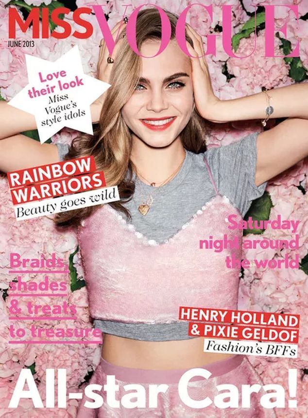 MISS VOGUE UK magazine side cover  June 2013