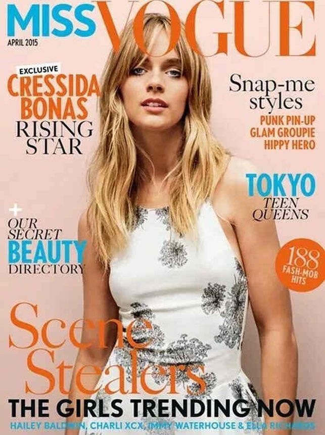 MISS VOGUE UK magazine side cover  April 2015