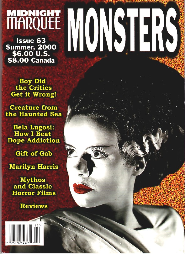 MIDNIGHT MARQUEE magazine side cover Issue 63 Summer 2000