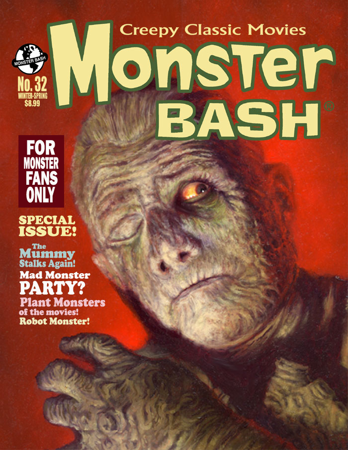 MONSTER BASH magazine cover Issue 32 Winter/Spring  2017