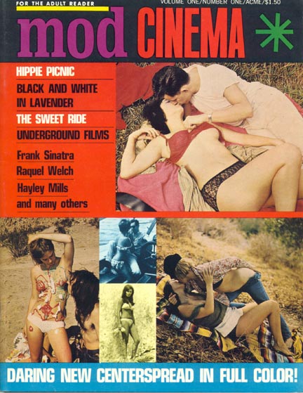 MOD CINEMA magazine side cover Issue 1 Summer 1968