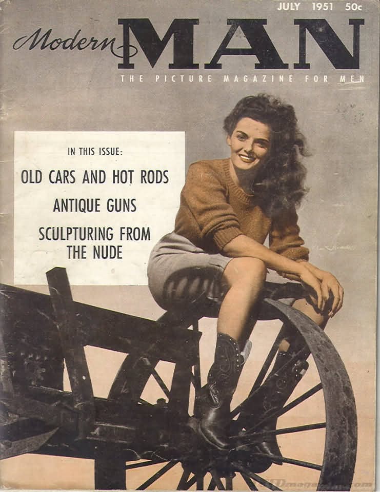 MODERN MAN magazine side cover  July 1951