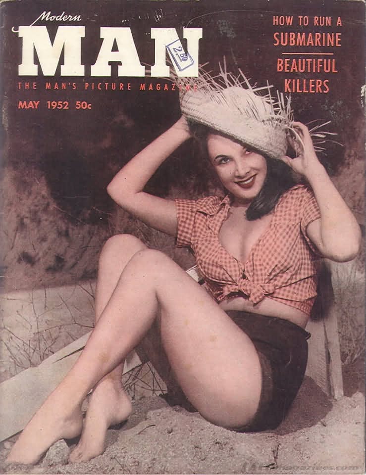 MODERN MAN magazine side cover  May 1952