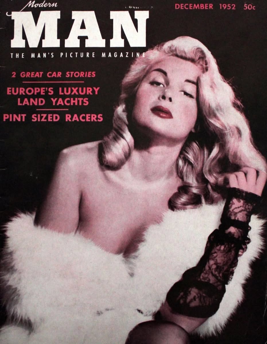 MODERN MAN magazine side cover  December 1952