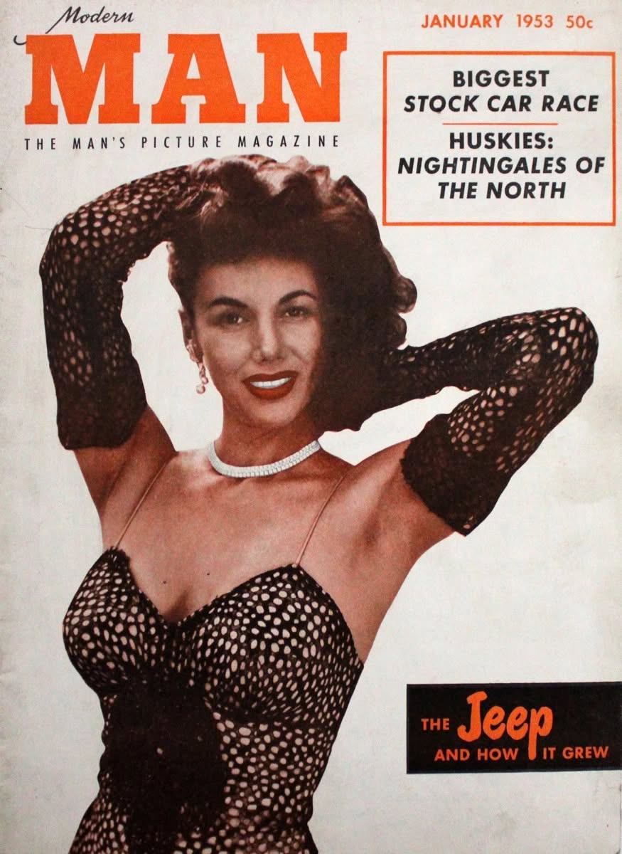 MODERN MAN magazine side cover  January 1953