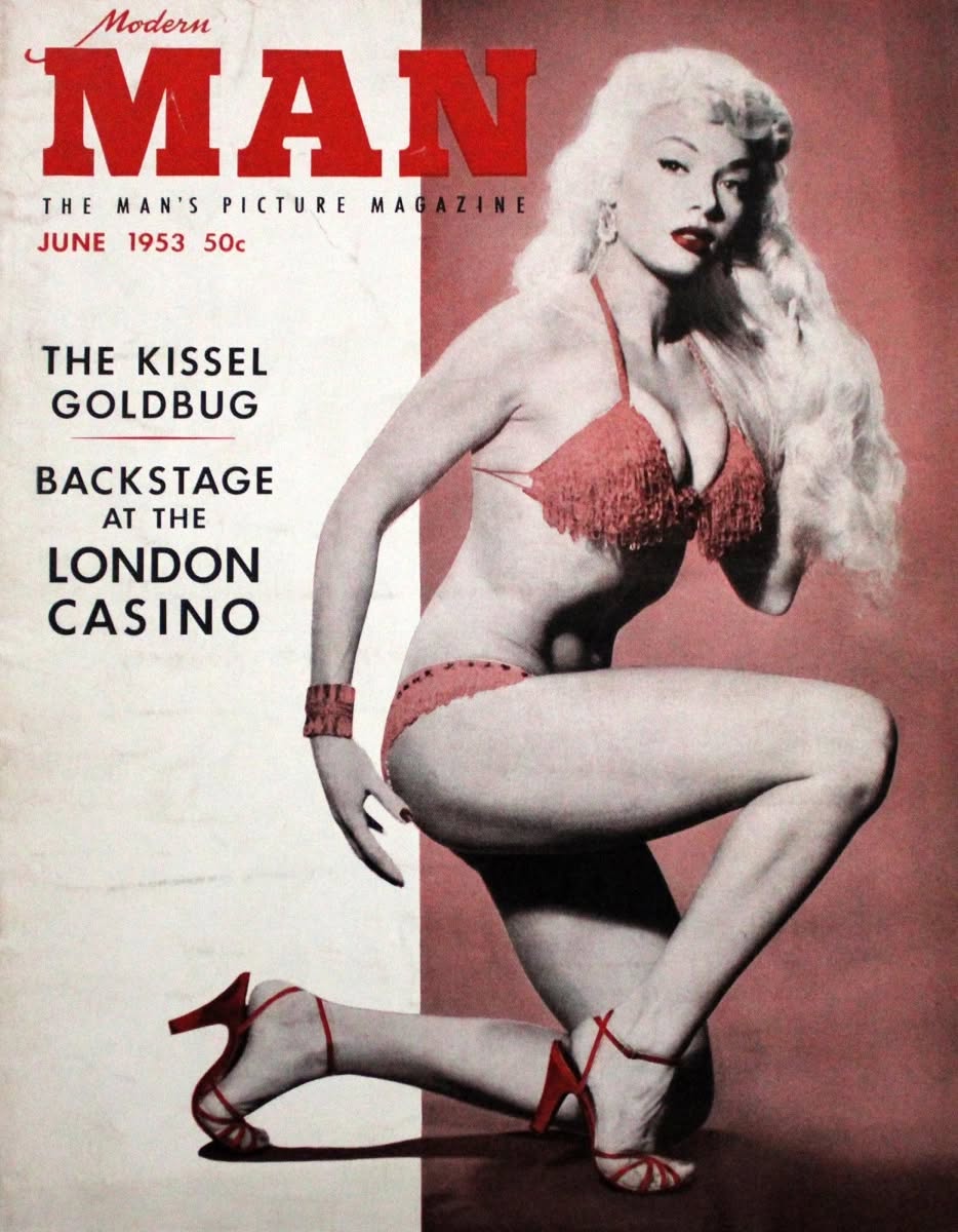 MODERN MAN magazine side cover  June 1953