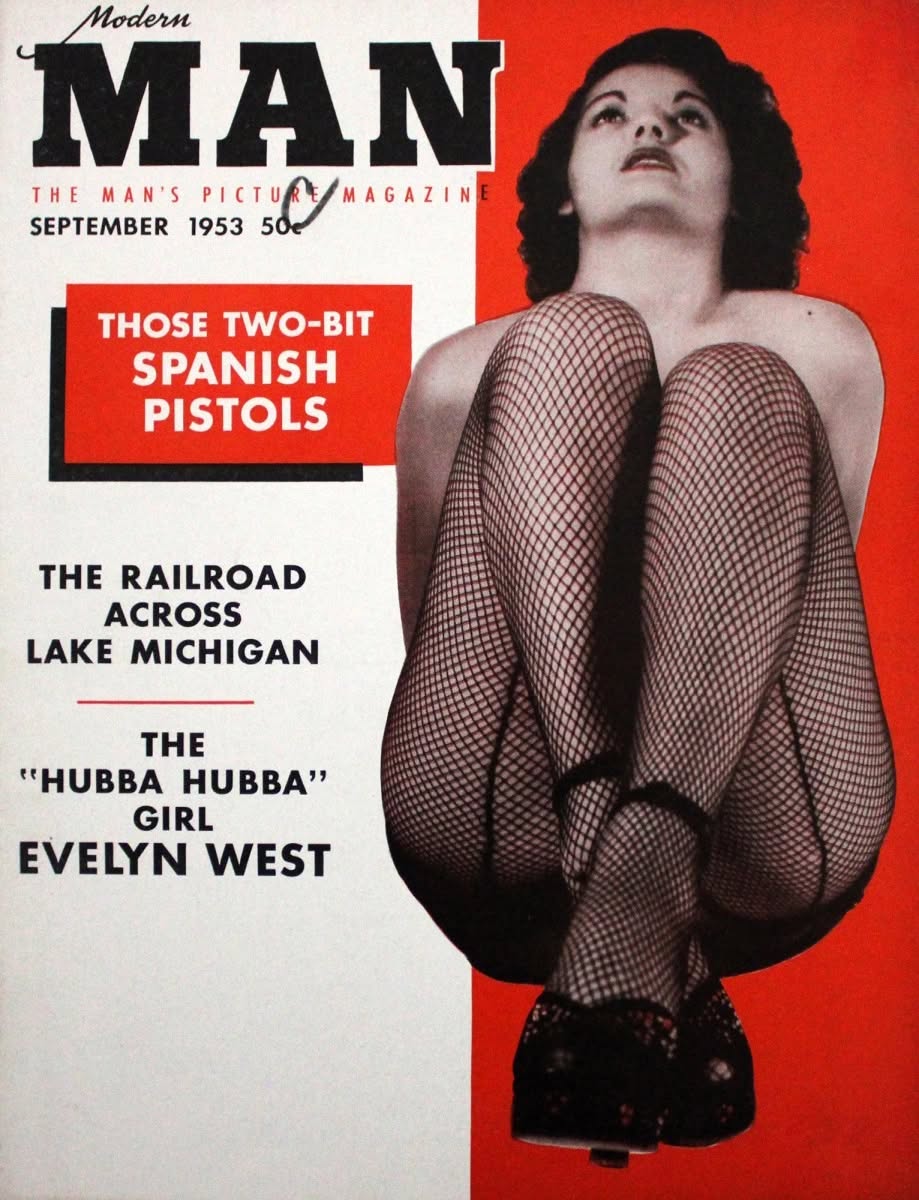 MODERN MAN magazine side cover  September 1953
