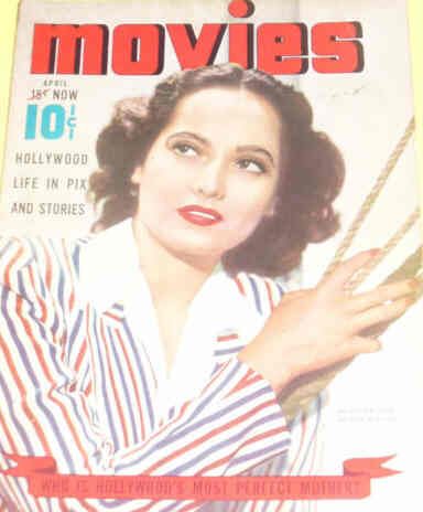 MODERN MOVIES (Ideal) magazine side cover April 1940