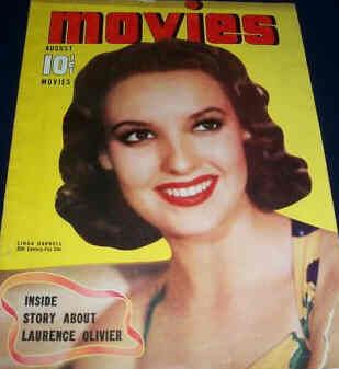 MODERN MOVIES (Ideal) magazine side cover August 1940