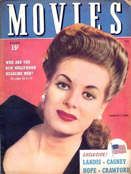 MODERN MOVIES (Ideal) magazine side cover August 1943