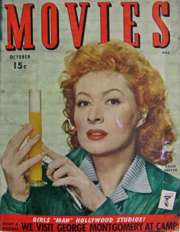 MODERN MOVIES (Ideal) magazine side cover October 1943