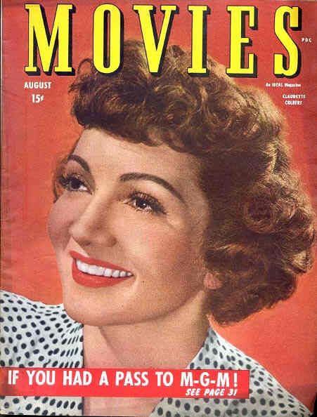 MODERN MOVIES (Ideal) magazine side cover August 1944